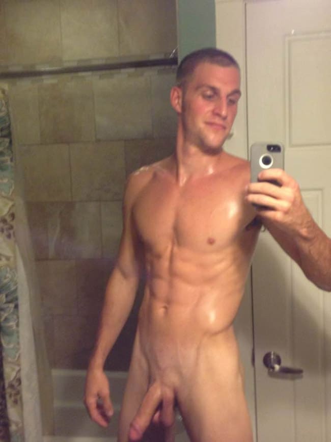 Naked Man In Mirror 52